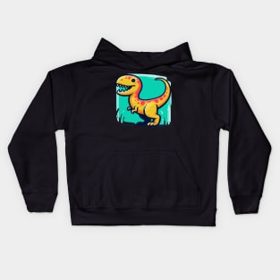 Cute cartoon trex Kids Hoodie